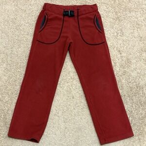 Melanzana Kids Belted Fleece Pants Size Small Red Leadville Colorado